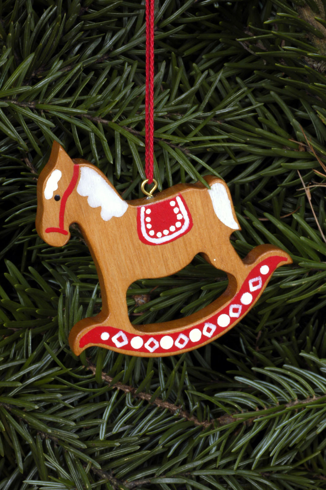 Pferde Handarbeit aus dem Erzgeb. Baumbehang Weihnachtsfiguren 