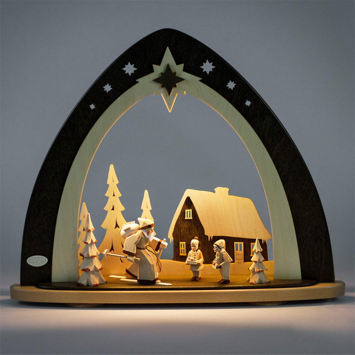 3D LED Lichterbogen Schwibbogen Weihnacht Erzgebirgische Tradition Lichter 