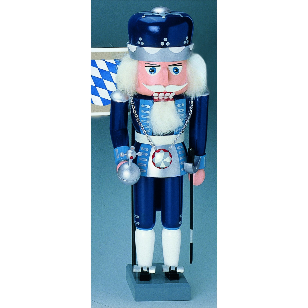 Nussknacker Karl VII. Albrecht Erzgebirgskunst Drechsel