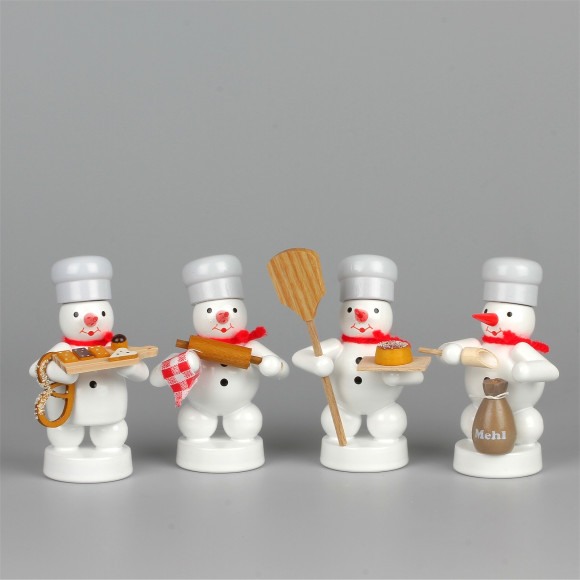 Schneemänner Weihnachtsbäckerei Bäckerquartett 1, 4-teilig