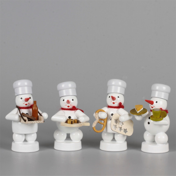 Schneemänner Weihnachtsbäckerei 4, 4-teilig