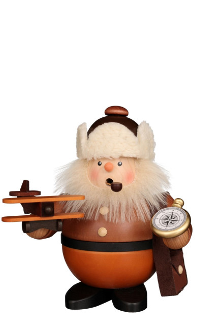 Räuchermännchen Pilot natur