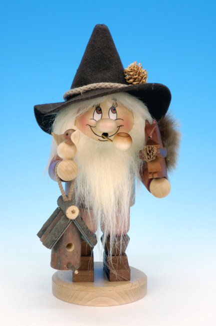 Räuchermännchen Wichtel Waldmann mit Eichhörnchen