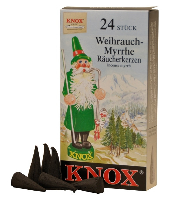 Räucherkerzen  - Klassisch Weihrauch/Myrrhe 35g, 24 Stk. Packung