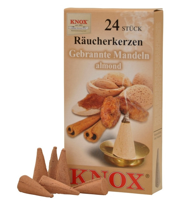 Räucherkerzen  - Gewürze - Gebrannte Mandeln 35g, 24 Stk. Packung