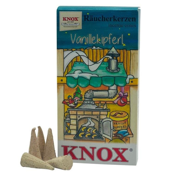 Räucherkerzen - Weihnachtsbäckerei Duft Vanillekipferl 35g, 24 Stk. Packung