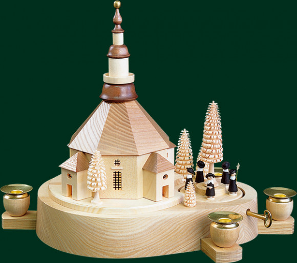 Seiffener Kirche, innen elektrisch beleuchtet, mit Spielwerk, Sonderpreis