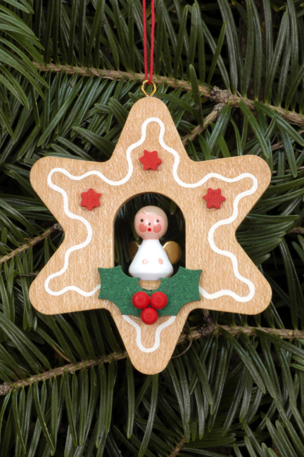 Baumbehang Lebkuchen klein mit Engel