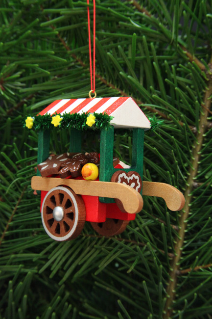 Baumbehang Marktwagen mit Lebkuchen