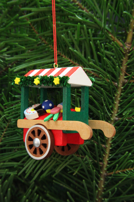 Baumbehang Marktwagen mit Spielzeug