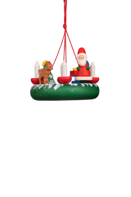 Baumbehang Kranz mit Weihnachtsmann - Auslaufartikel