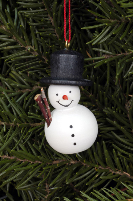 Baumbehang Schneemann weiss