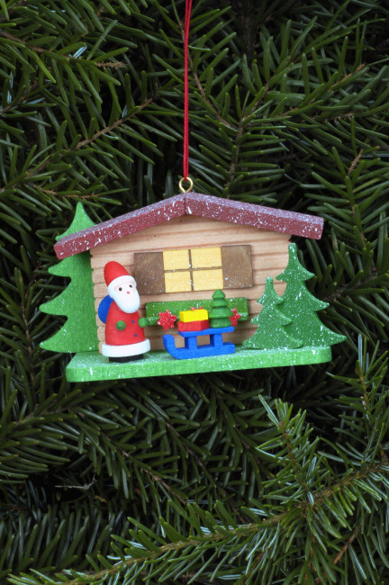 Baumbehang Weihnachtsmann am Almhaus