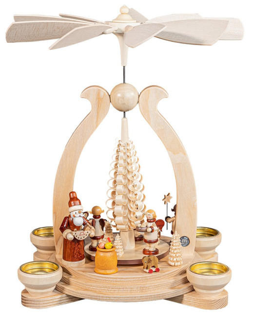 Teelicht-Bogenpyramide Bescherung