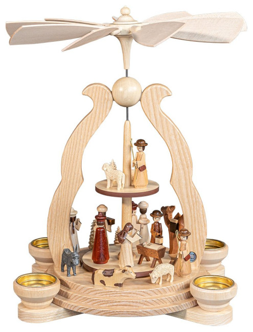 Teelicht-Bogenpyramide Heilige Geschichte