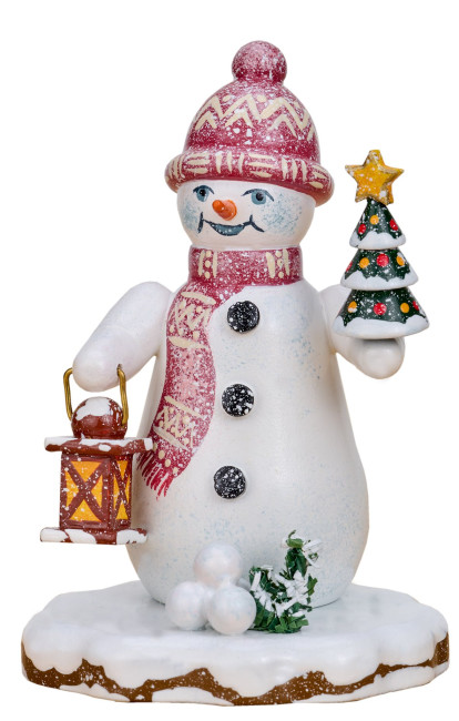 Winterkinder Schneemann Tannenlicht