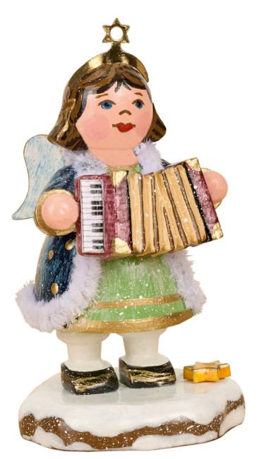 Winterkinder Himmelskind mit Akkordeon