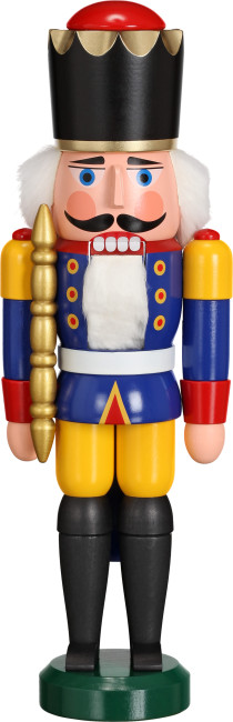 Nussknacker König blau