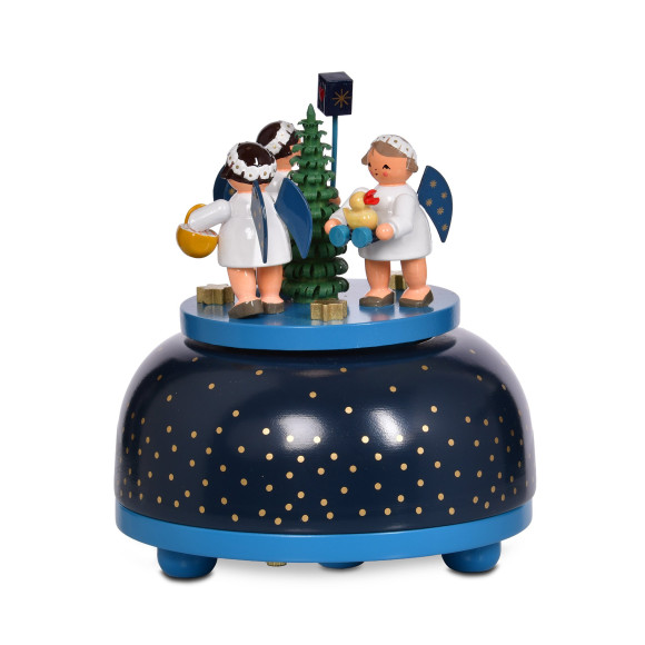 KWO Spieluhr Engel mit Geschenk