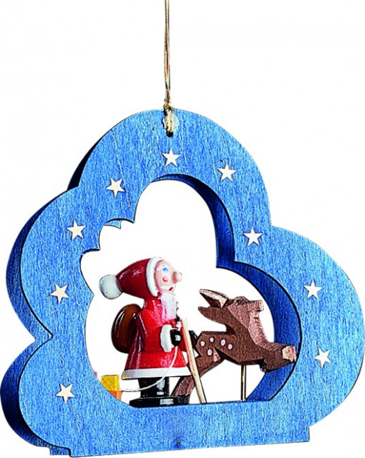Baumbehang Wolke Santa mit Rentier