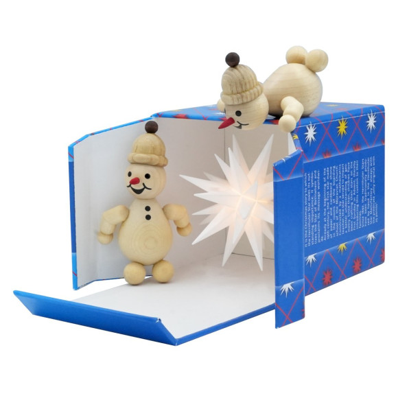 Schneemann Junior Schöne Bescherung mit Herrnhuter Stern
