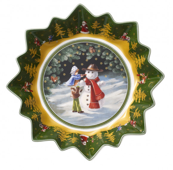 Schale Schneemann groß, 25 cm