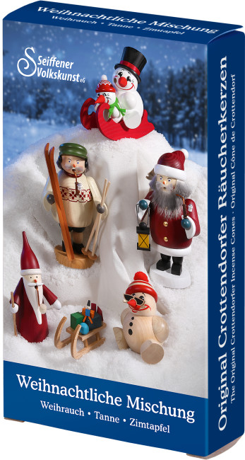 Crottendorfer Räucherkerzen Weihnachtliche Mischung 24 Stück