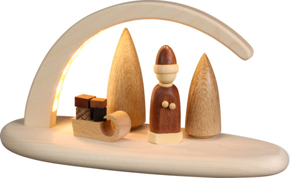 LED-Leuchterbogen mit Weihnachtsmotiv, natur - Auslaufartikel