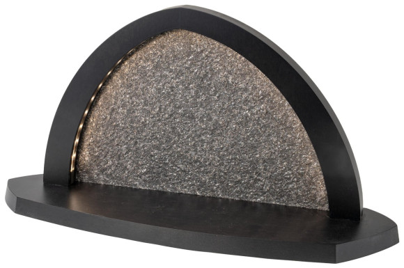 Seiffener Volkskunst LED-Gesteinsbogen Breite 40 cm, anthrazit, leer ohne Bestückung zum Selbstbestücken USB-C