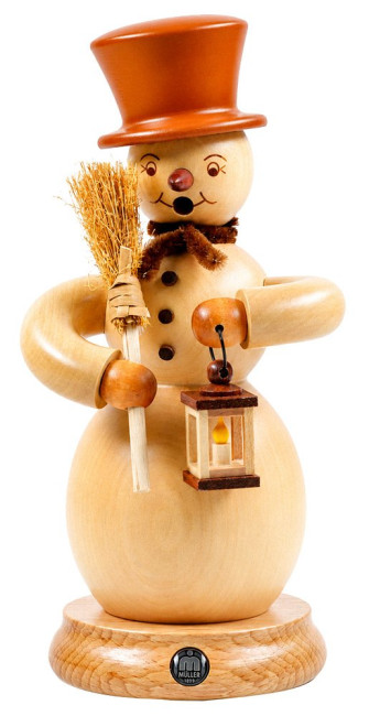 Müller Räuchermann Schneemann natur