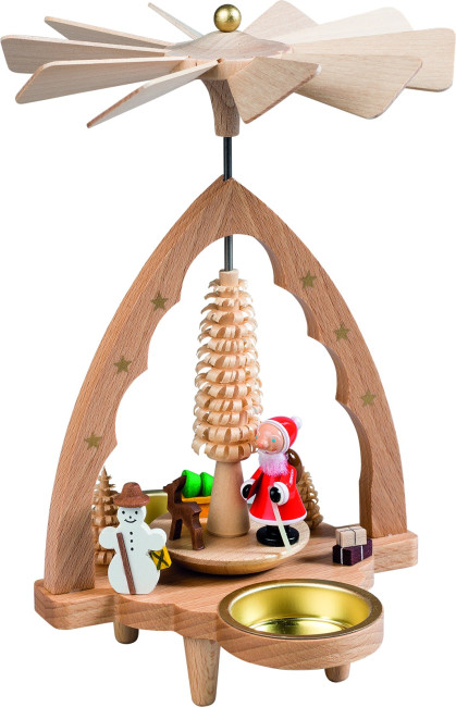 Teelichtpyramide Nikolaus - Auslaufartikel