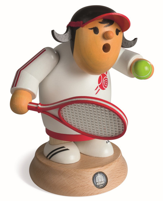 Räuchermännchen Müllerchen Tennisspielerin