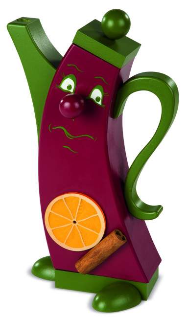 Moderne Räucherfigur Kanne Glühwein