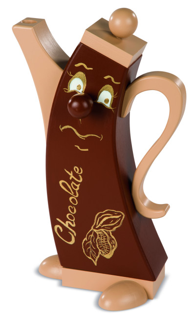 Moderne Räucherfigur Kanne Chocolate