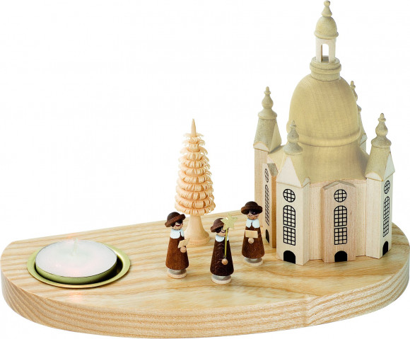 Teelicht-Kerzenhalter Dresdner Frauenkirche mit Kurrende