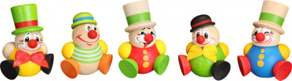 Baumbehang Kugelfiguren Clowny, 5-teilig