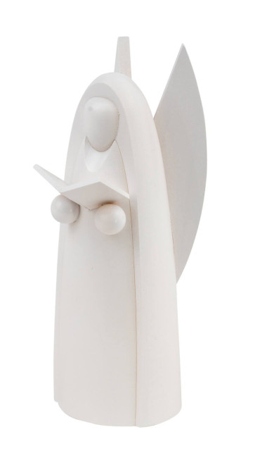 Halleluja-Engel, weiß lasiert