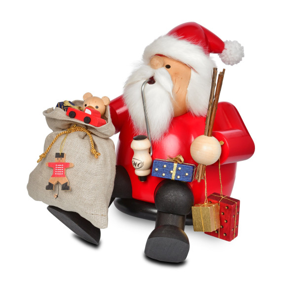 KWO Räuchermännchen Kantenhocker Weihnachtsmann, groß