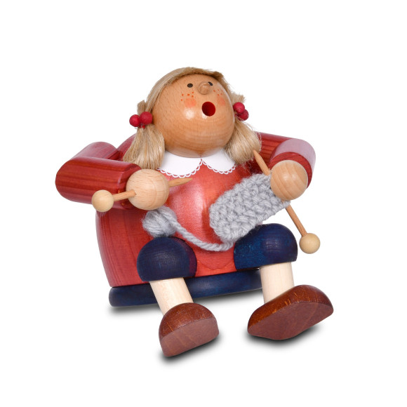 KWO Räuchermännchen Kantenhocker Strickliesel