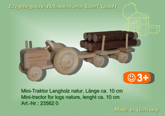 Mini-Traktor Langholz natur