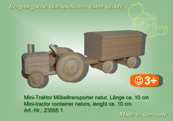 Mini-Traktor Möbeltransporter natur