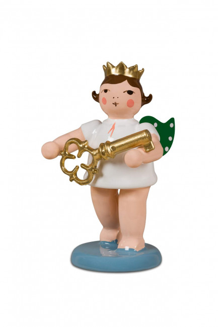 Engel mit Schlüssel ohne Krone