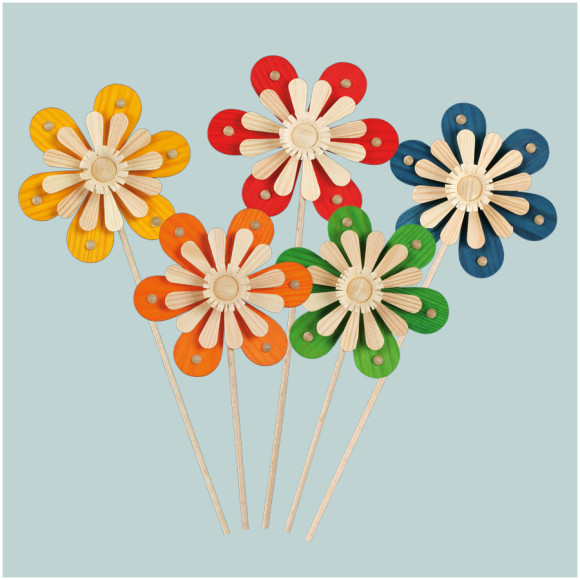 Baumbehang Frühlingsblüten ø 9,5 cm, 5-teilig - Auslaufartikel