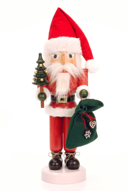Nussknacker Weihnachtsmann lasiert - Auslaufartikel