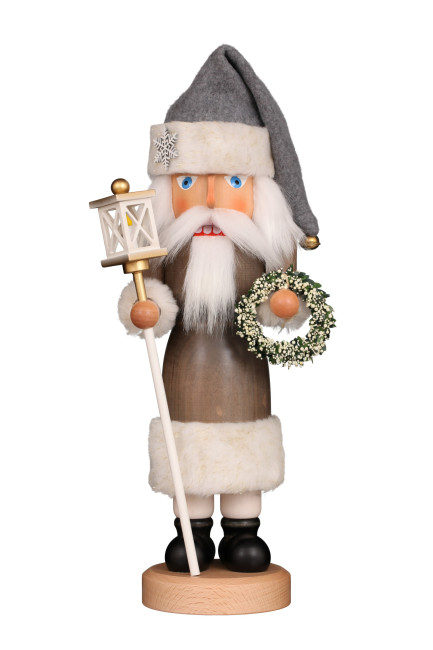 Nussknacker Weihnachtsmann mit Kranz - Auslaufartikel
