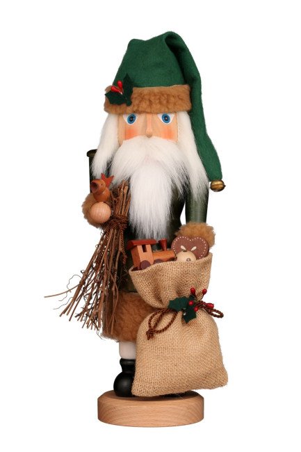 Nussknacker Weihnachtsmann grün
