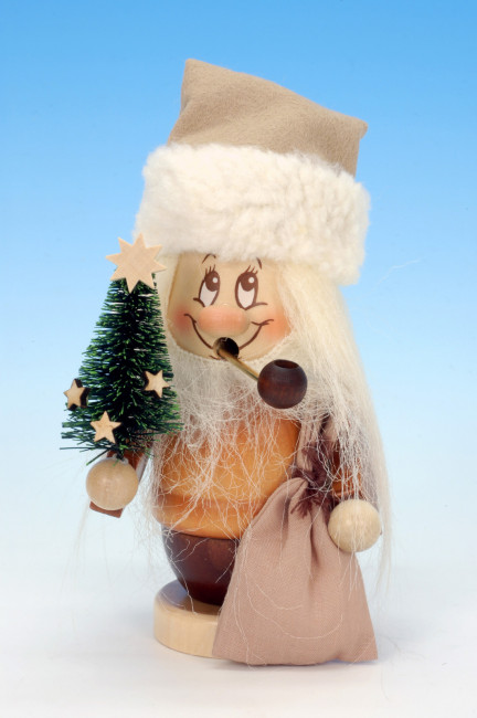 Ulbricht Räuchermännchen Miniwichtel Weihnachtsmann mit Baum
