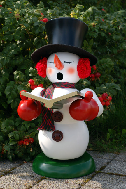 Räuchermännchen Schneemann Sänger