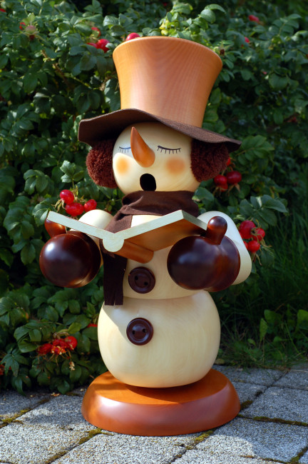 Räuchermännchen Schneemann Sänger natur