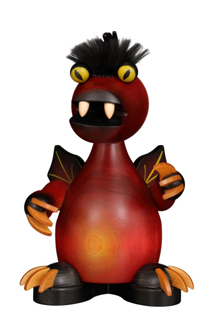Räuchermännchen Drache rot